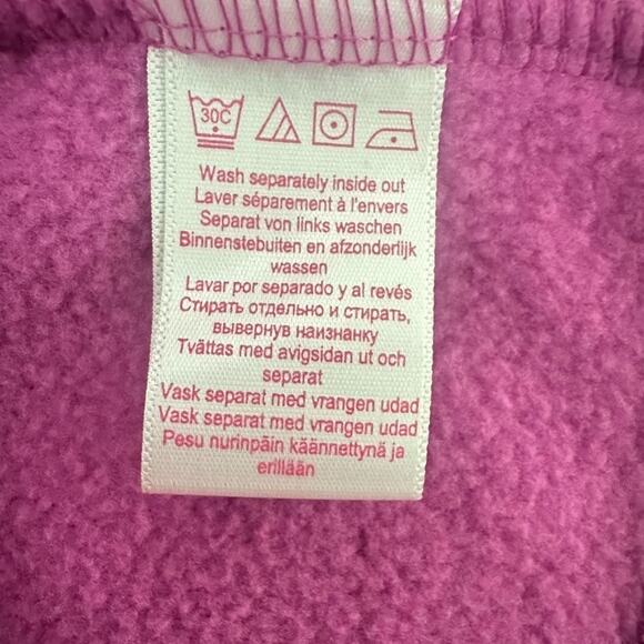 Woman Within Jacket Vest Womens 1X Full Zip Soft Fleece Outdoor Purple Hiking - Picture 5 of 6